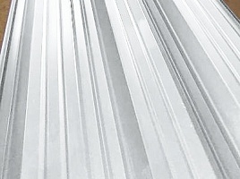 Окрашенный профнастил С10-1100, 0,45 мм, серо-белый