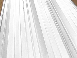 Окрашенный профнастил С21-1000, 0,45 мм, белый
