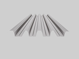 Оцинкованный профнастил Н75-750, 0,5 мм