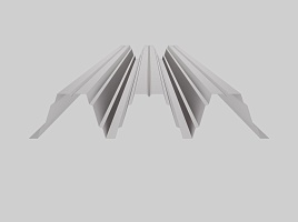 Оцинкованный профнастил Н153, 1х850