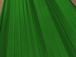 Окрашенный профнастил С10-1100, 0,45 мм, зеленая листва