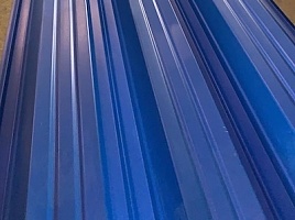 Окрашенный профнастил НС35-1000, 0,5 мм, синий