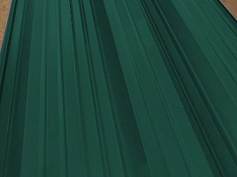 Окрашенный профнастил С10-1100, 0,5 мм, зеленый мох
